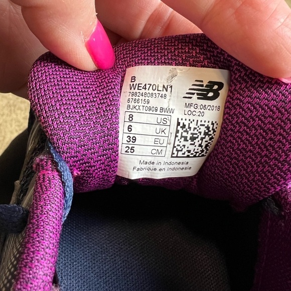 New Balance 470 V1 Running Shoes Navy Size 8 - Picture 8 of 11